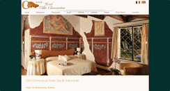 Desktop Screenshot of hotelvillaclementina.it