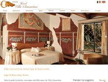 Tablet Screenshot of hotelvillaclementina.it